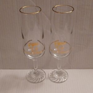 4/$80 Calgary Winter Olympic Champagne Flutes - Set Of 2 (1988)